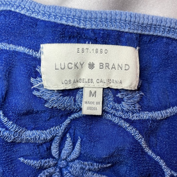 💙Luck Brand Henley Style Top Sz M🩵 - Picture 4 of 4